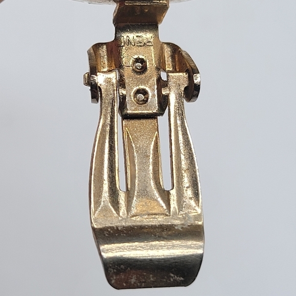 Crystal Stud Gold Tone Shoe Clips - Picture 4 of 6